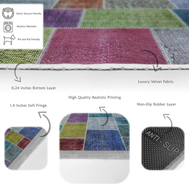 Hillkar Global Tappeto Halidik Deluxe-11169 Multicolore
