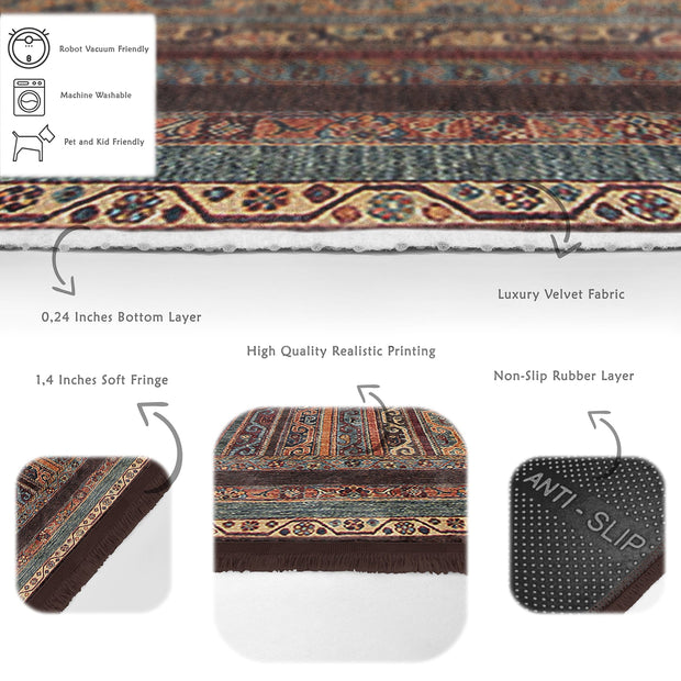 Hillkar Global Tappeto Halidik Deluxe-11171 Multicolore