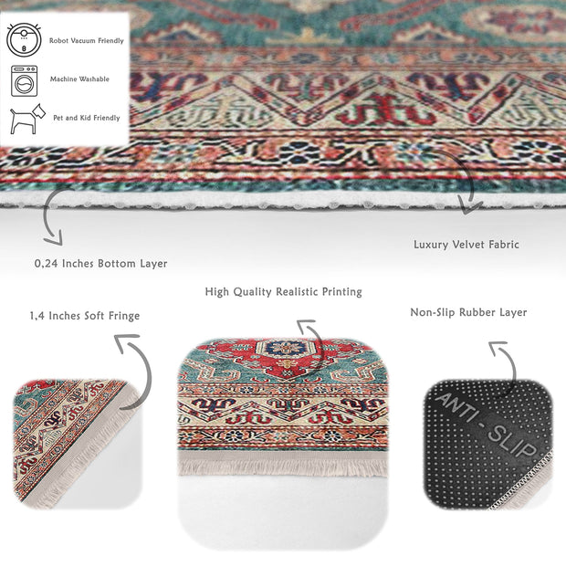 Hillkar Global Tappeto Halidik Deluxe-11172 Multicolore