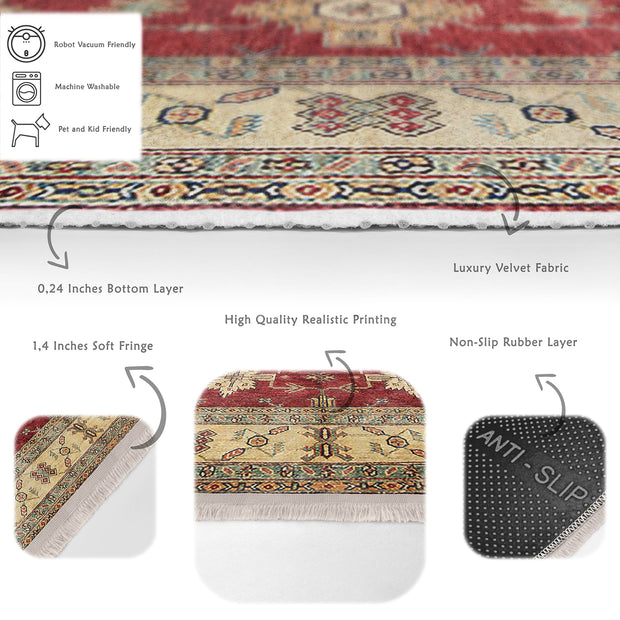 Hillkar Global Tappeto Halidik Deluxe-11173 Multicolore