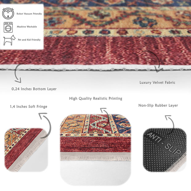 Hillkar Global Tappeto Halidik Deluxe-11175 Multicolore