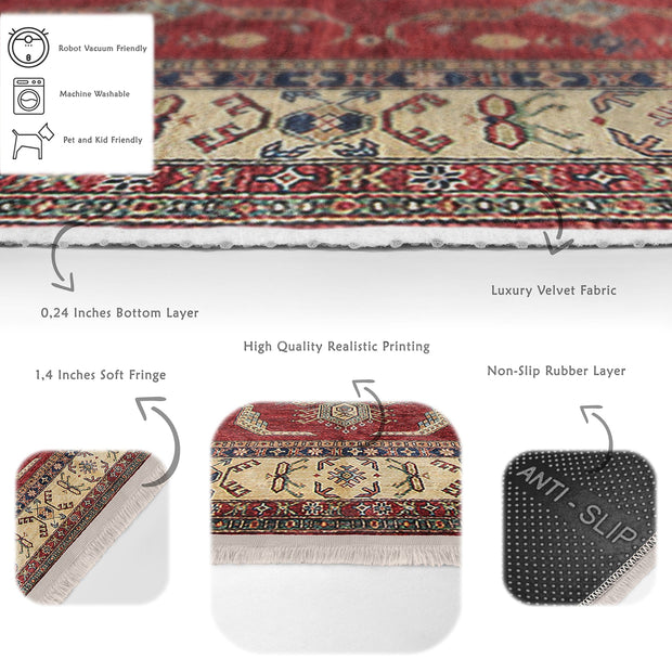Hillkar Global Tappeto Halidik Deluxe-11176 Multicolore