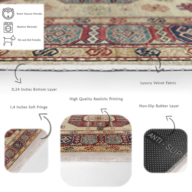 Hillkar Global Tappeto Halidik Deluxe-11178 Multicolore