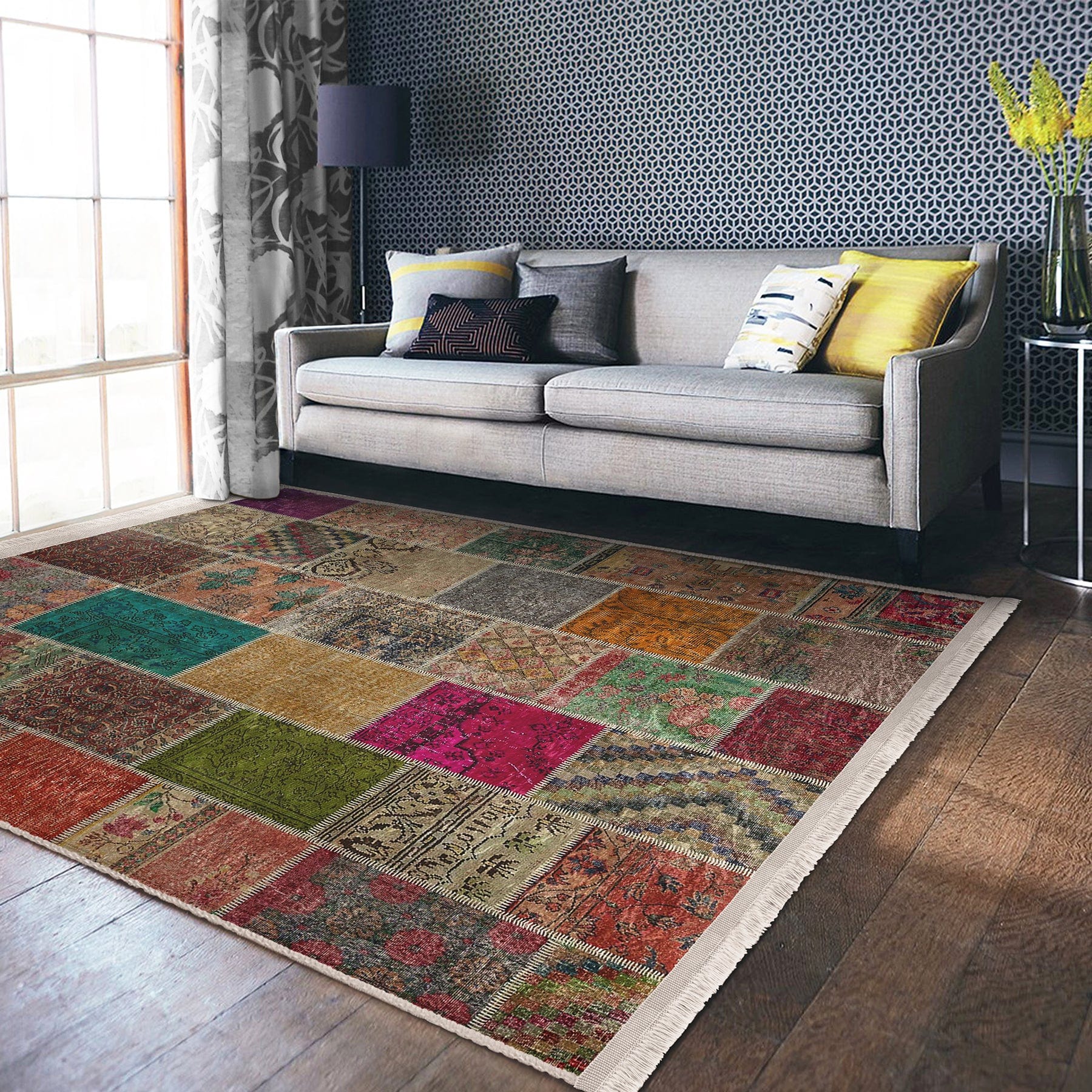 Hillkar Global Tappeto Halidik Deluxe-11183 Multicolore