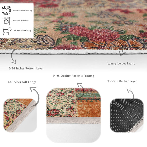 Hillkar Global Tappeto Halidik Deluxe-11211 Multicolore
