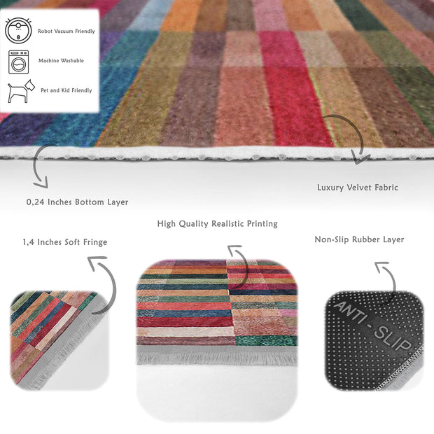 Hillkar Global Tappeto Halidik Deluxe-11219 Multicolore
