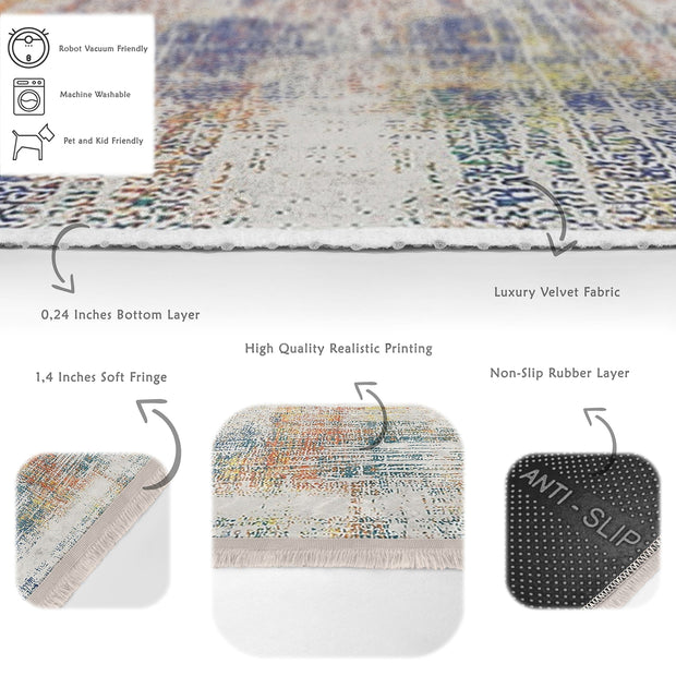 Hillkar Global Tappeto Halidik Deluxe-11236 Multicolore