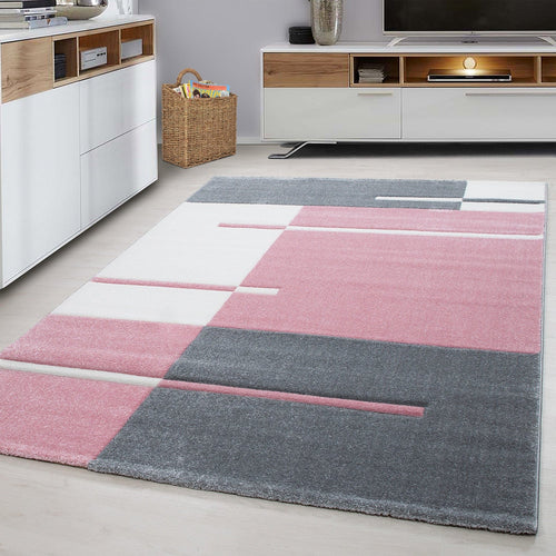 Ayyildiz Teppiche Tappeto Hawaii 1310 Checkered Rosa