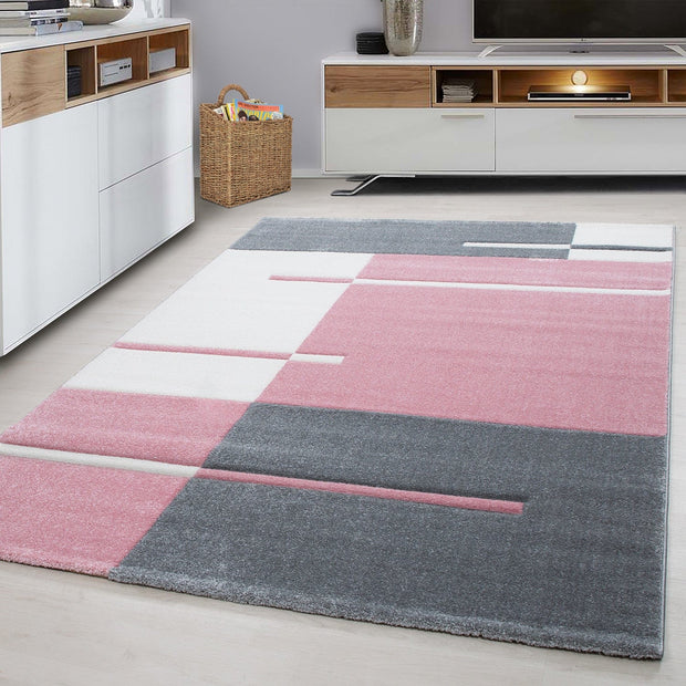 Ayyildiz Teppiche Tappeto Hawaii 1310 Checkered Rosa