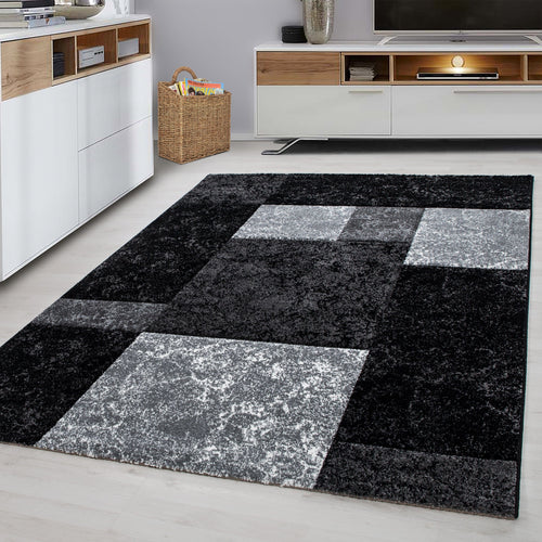 Ayyildiz Teppiche Tappeto Hawaii 1330 Checkered Nero