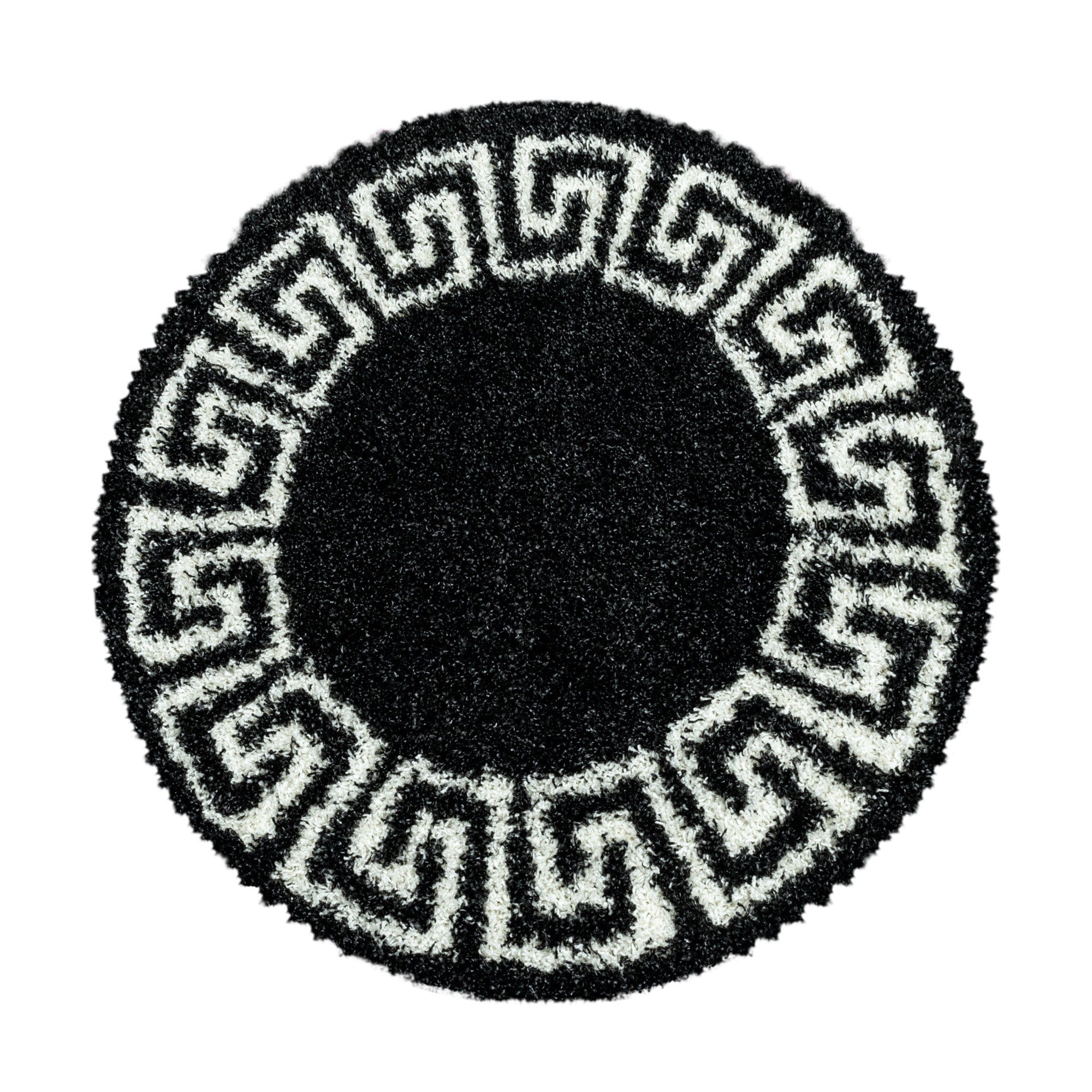 Tappeto Hera 3301 Round Meander Antracite & AYYTPCH-HERA3301ANTHRAZIT-ROUND