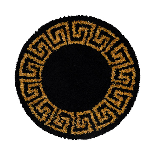 Tappeto Hera 3301 Round Meander Oro & AYYTPCH-HERA3301GOLD-ROUND & AYYTPCH-HERA3301GOLD-ROUND