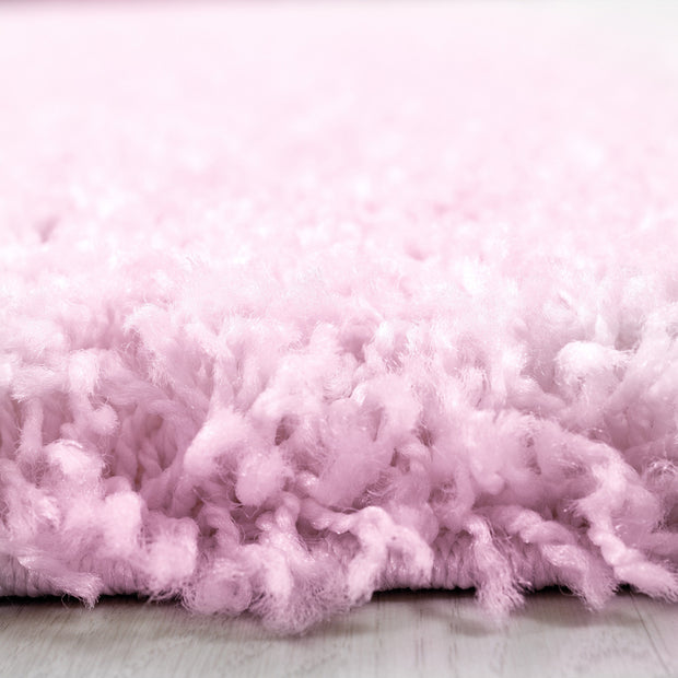 Tappeto Life 1500 Round Unicolor Rosa (1)