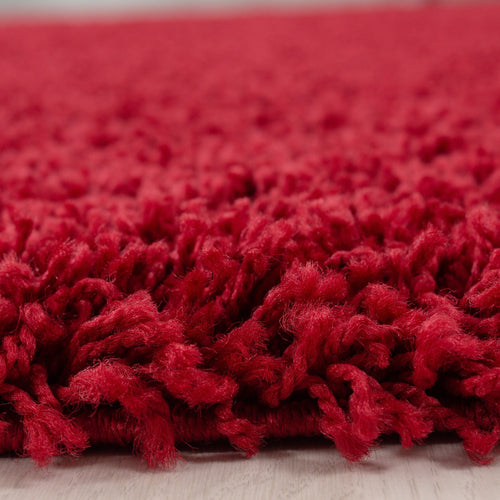 Tappeto Life 1500 Round Unicolor Rosso (1)