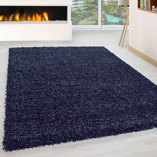 Tappeto Life 1500 Unicolor Blu (1)