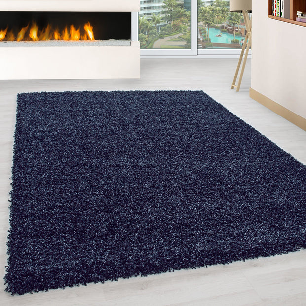 Tappeto Life 1500 Unicolor Blu (1)