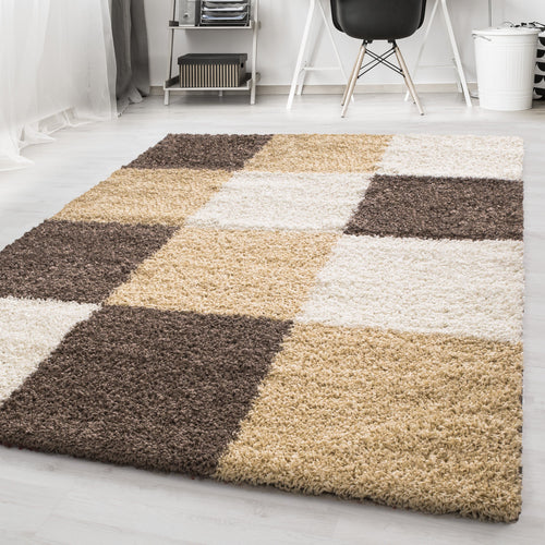 Tappeto Life 1501 Checkered Cappuccino (1)