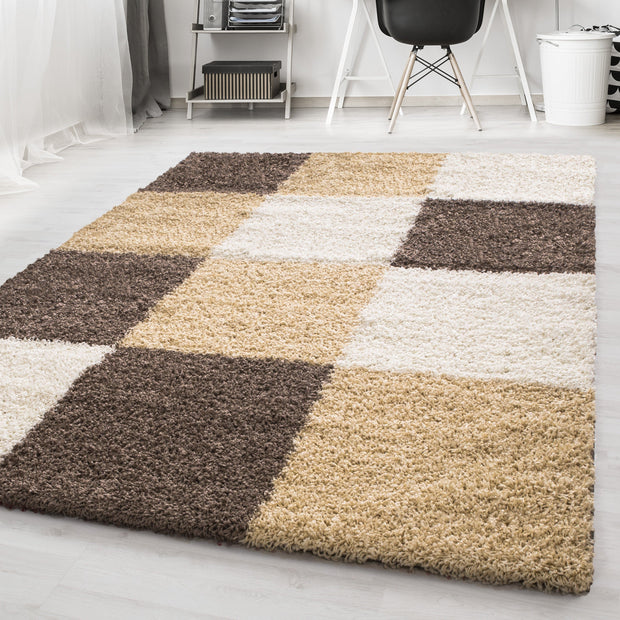 Tappeto Life 1501 Checkered Cappuccino (1)