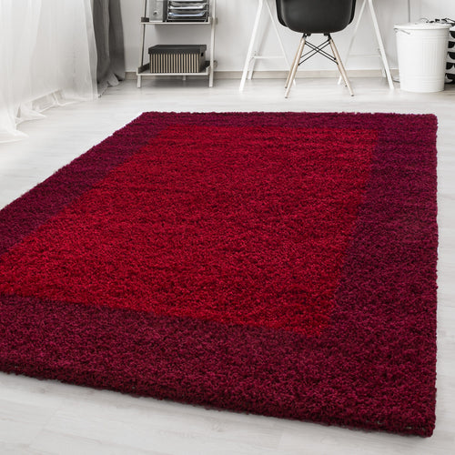 Tappeto Life 1503 Border Rosso (1)