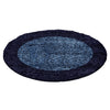 Tappeto Life 1503 Round Border Blu & AYYTPCH-LIFE1503NAVY-ROUND & AYYTPCH-LIFE1503NAVY-ROUND