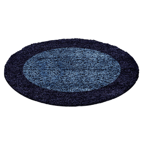 Tappeto Life 1503 Round Border Blu & AYYTPCH-LIFE1503NAVY-ROUND & AYYTPCH-LIFE1503NAVY-ROUND
