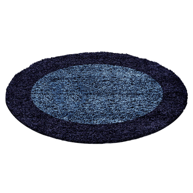 Tappeto Life 1503 Round Border Blu & AYYTPCH-LIFE1503NAVY-ROUND & AYYTPCH-LIFE1503NAVY-ROUND