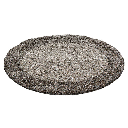 Tappeto Life 1503 Round Border Cappuccino & AYYTPCH-LIFE1503TAUPE-ROUND