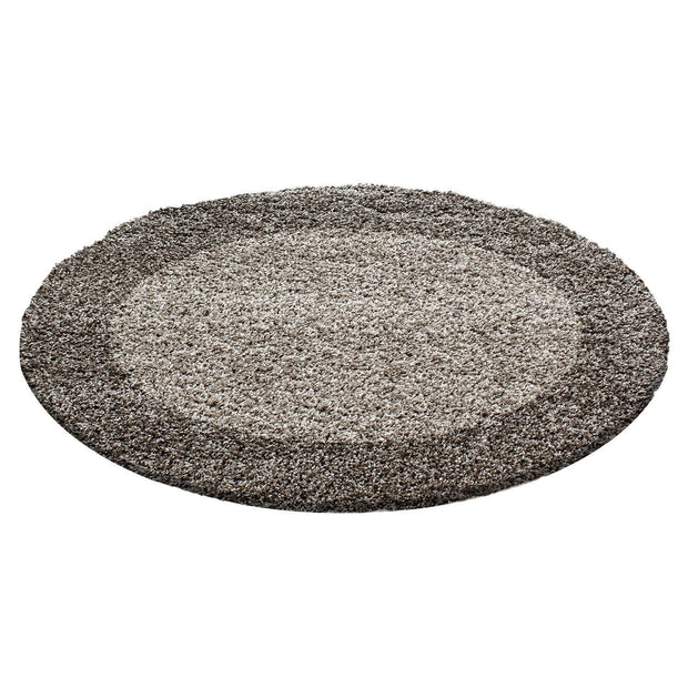 Tappeto Life 1503 Round Border Cappuccino & AYYTPCH-LIFE1503TAUPE-ROUND