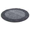 Tappeto Life 1503 Round Border Grigio & AYYTPCH-LIFE1503GREY-ROUND & AYYTPCH-LIFE1503GREY-ROUND