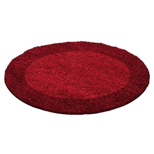 Tappeto Life 1503 Round Border Rosso & AYYTPCH-LIFE1503RED-ROUND & AYYTPCH-LIFE1503RED-ROUND