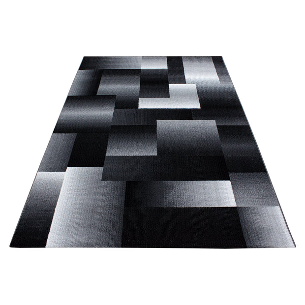 Ayyildiz Teppiche Tappeto Miami 6560 Abstract Checkered Nero