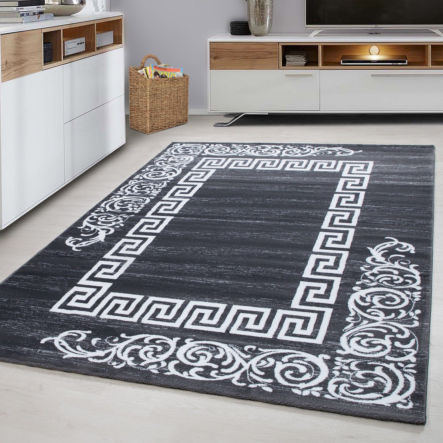 Ayyildiz Teppiche Tappeto Miami 6620 Meander Grigio