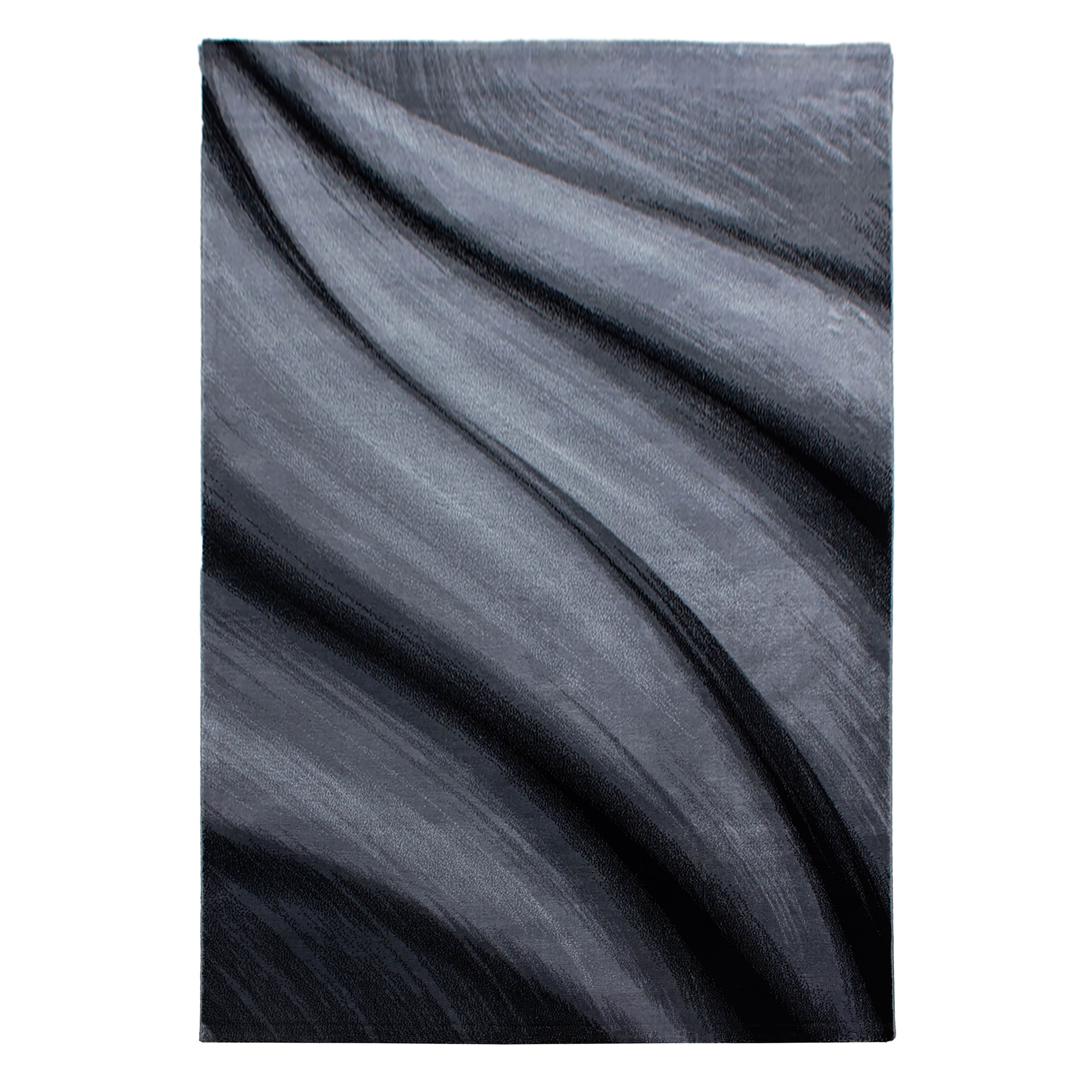 Ayyildiz Teppiche Tappeto Miami 6630 Abstract Waves Nero