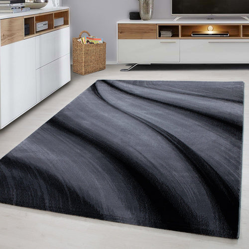 Ayyildiz Teppiche Tappeto Miami 6630 Abstract Waves Nero