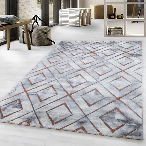 Tappeto Naxos 3811 Marmor Design Bronzo (1)