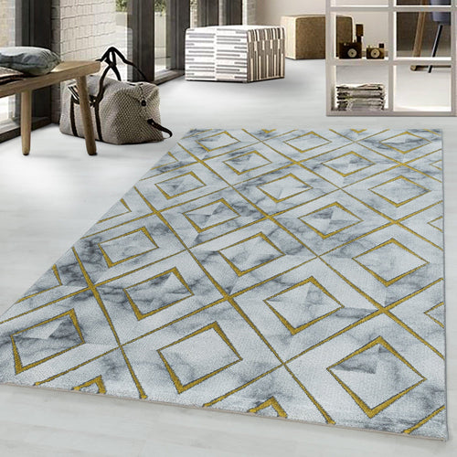 Tappeto Naxos 3811 Marmor Design Oro (1)