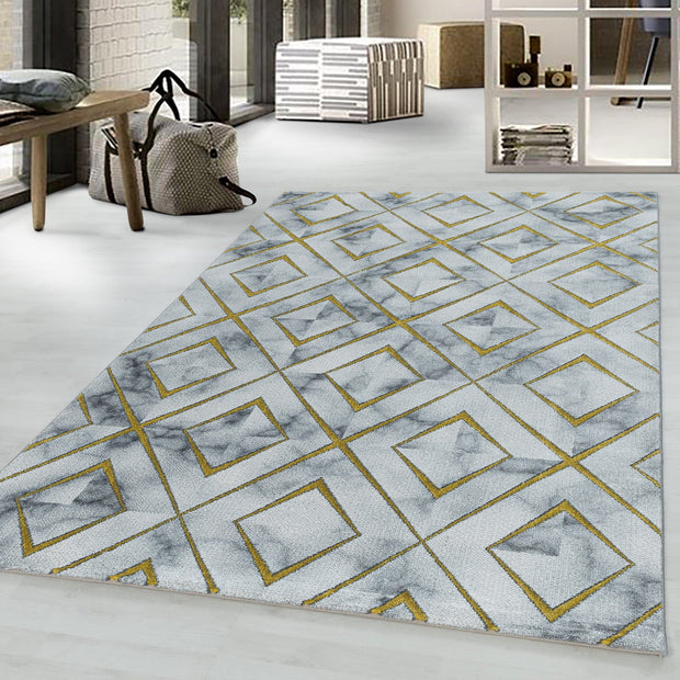 Tappeto Naxos 3811 Marmor Design Oro (1)