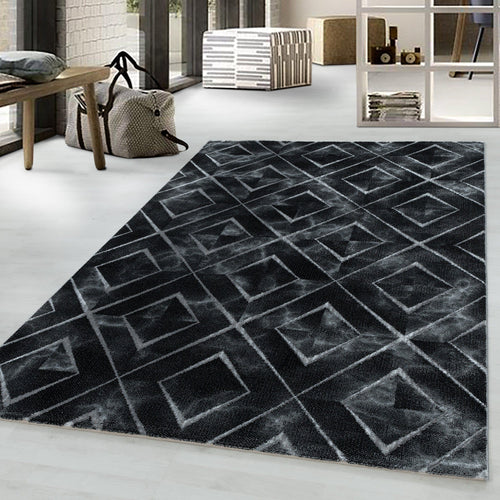 Tappeto Naxos 3812 Marmor Design Argento (1)