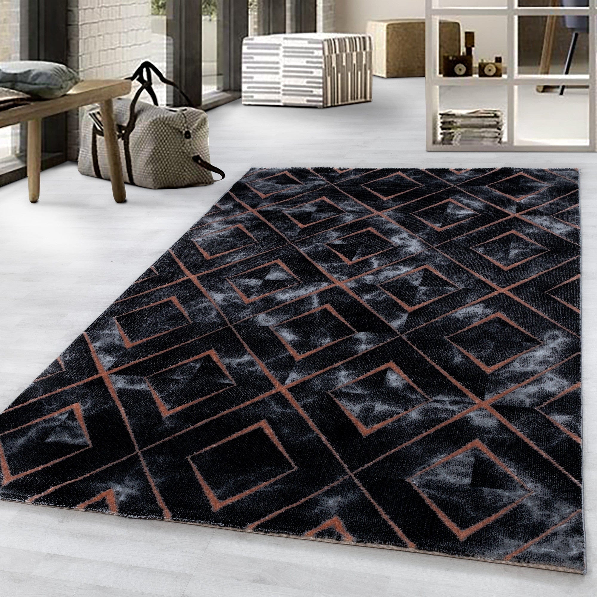 Tappeto Naxos 3812 Marmor Design Bronzo (1)