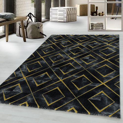 Tappeto Naxos 3812 Marmor Design Oro (1)
