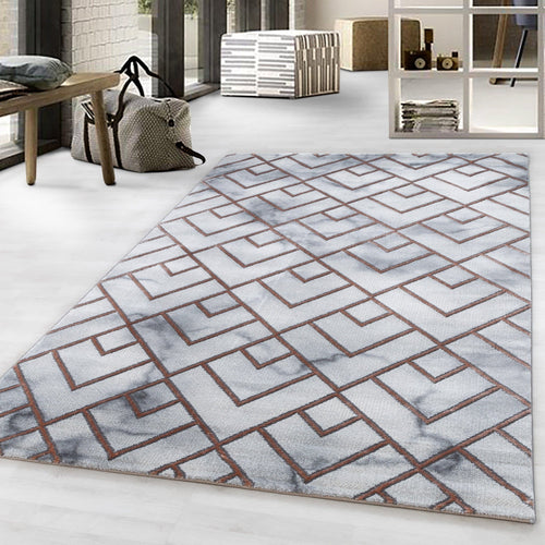Tappeto Naxos 3813 Marmor Design Bronzo (1)