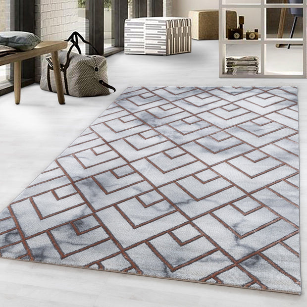 Tappeto Naxos 3813 Marmor Design Bronzo (1)