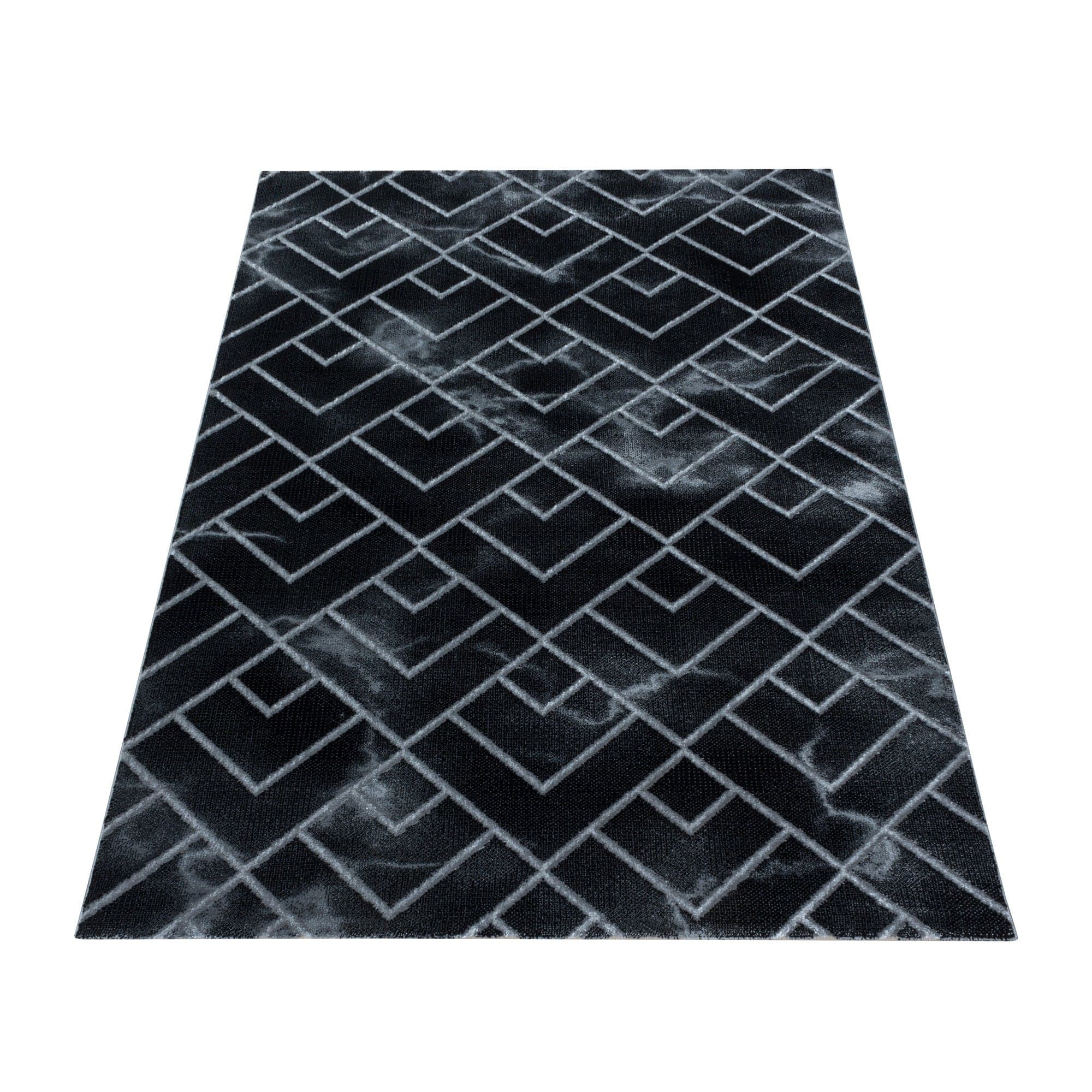 Tappeto Naxos 3814 Marmor Design Argento (2)