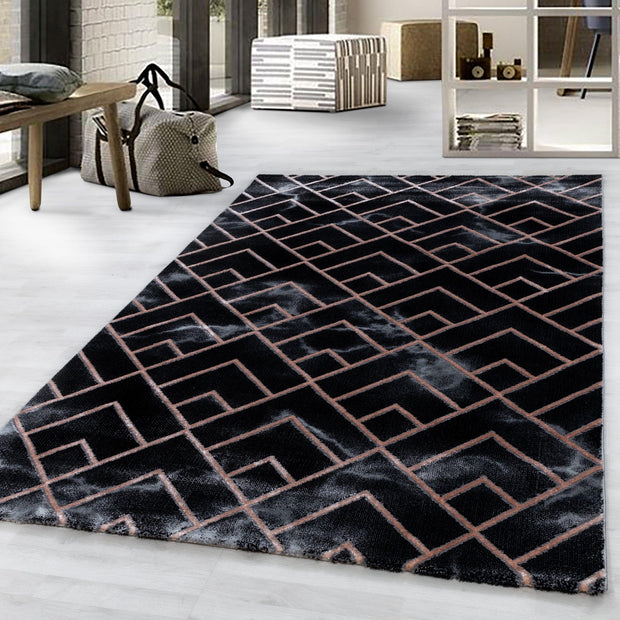 Tappeto Naxos 3814 Marmor Design Bronzo (1)