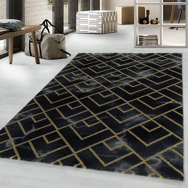 Tappeto Naxos 3814 Marmor Design Oro (1)