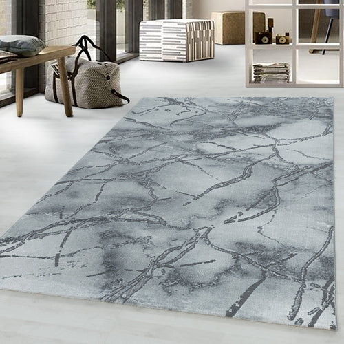 Tappeto Naxos 3815 Marmor Design Argento (1)