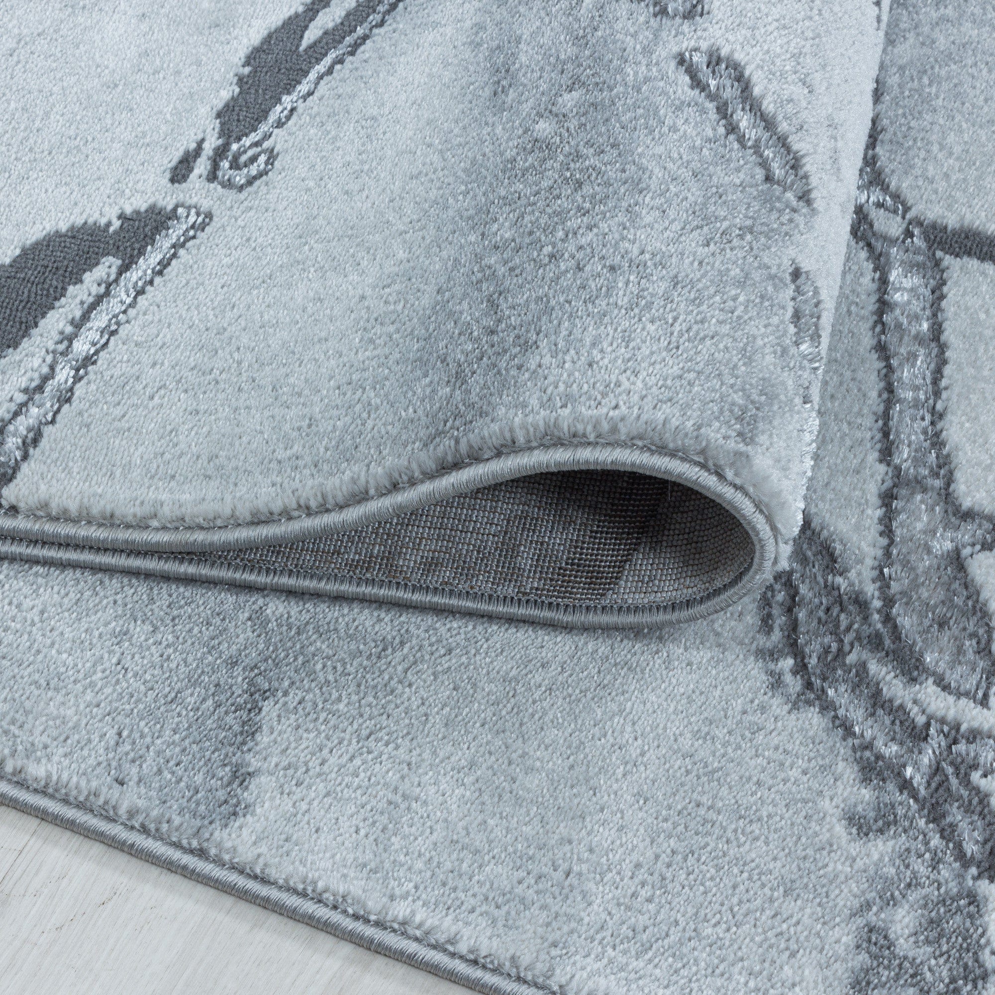 Tappeto Naxos 3815 Marmor Design Argento (4)