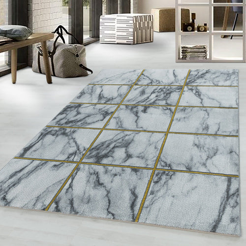 Tappeto Naxos 3816 Marmor Design Oro (1)