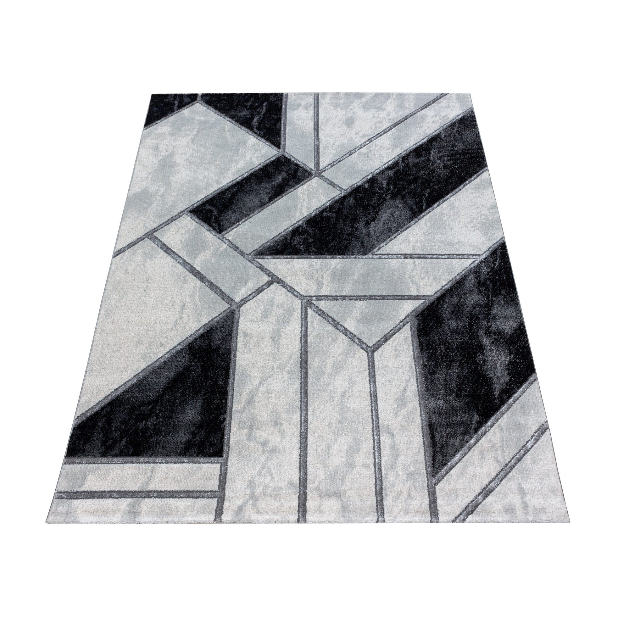 Tappeto Naxos 3817 Marmor Design Argento (2)
