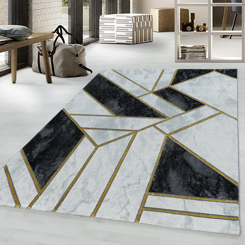 Tappeto Naxos 3817 Marmor Design Oro (1)